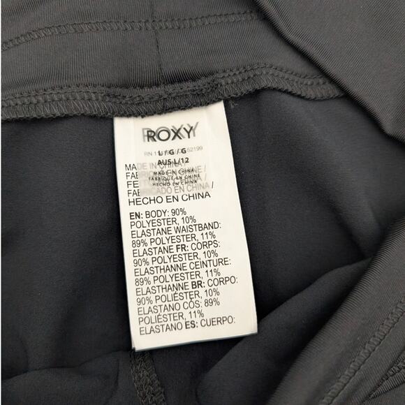 Roxy Women's Endless Summer Swim Board Shorts Elastic Waist Black Size L - Picture 5 of 9